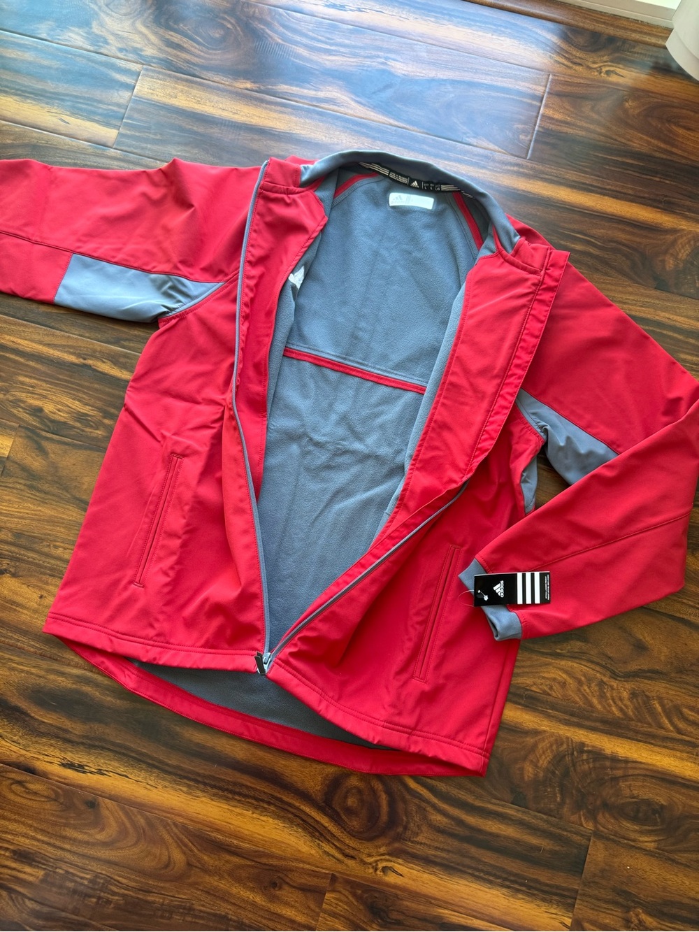 Adidas Power Red/Onix Dugout Warm fleece Jacket